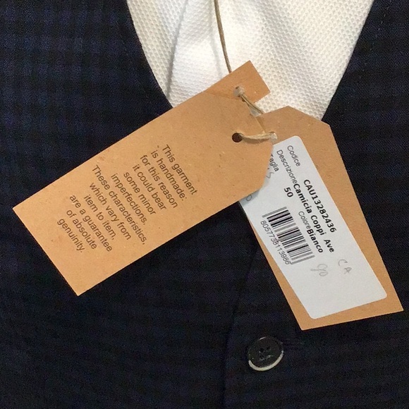 NWT Barena Venezia Blue with black squares. - Picture 2 of 8